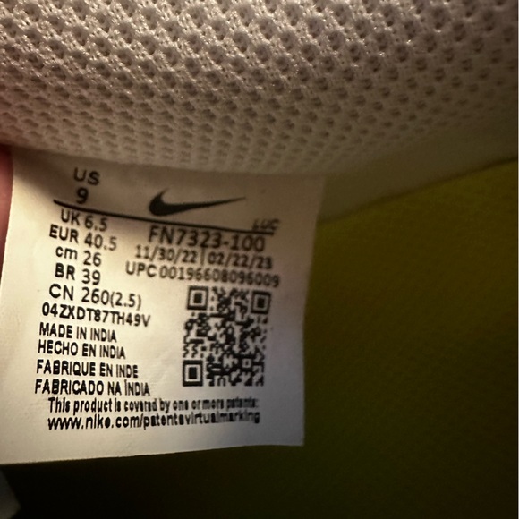 NIKE COURT VISION LO SNEAKERS - New in Box - Picture 10 of 12